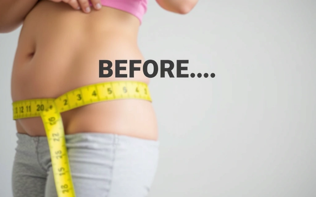 Vorher-Nachher Vergleich einer Person, die erfolgreich abgenommen hat