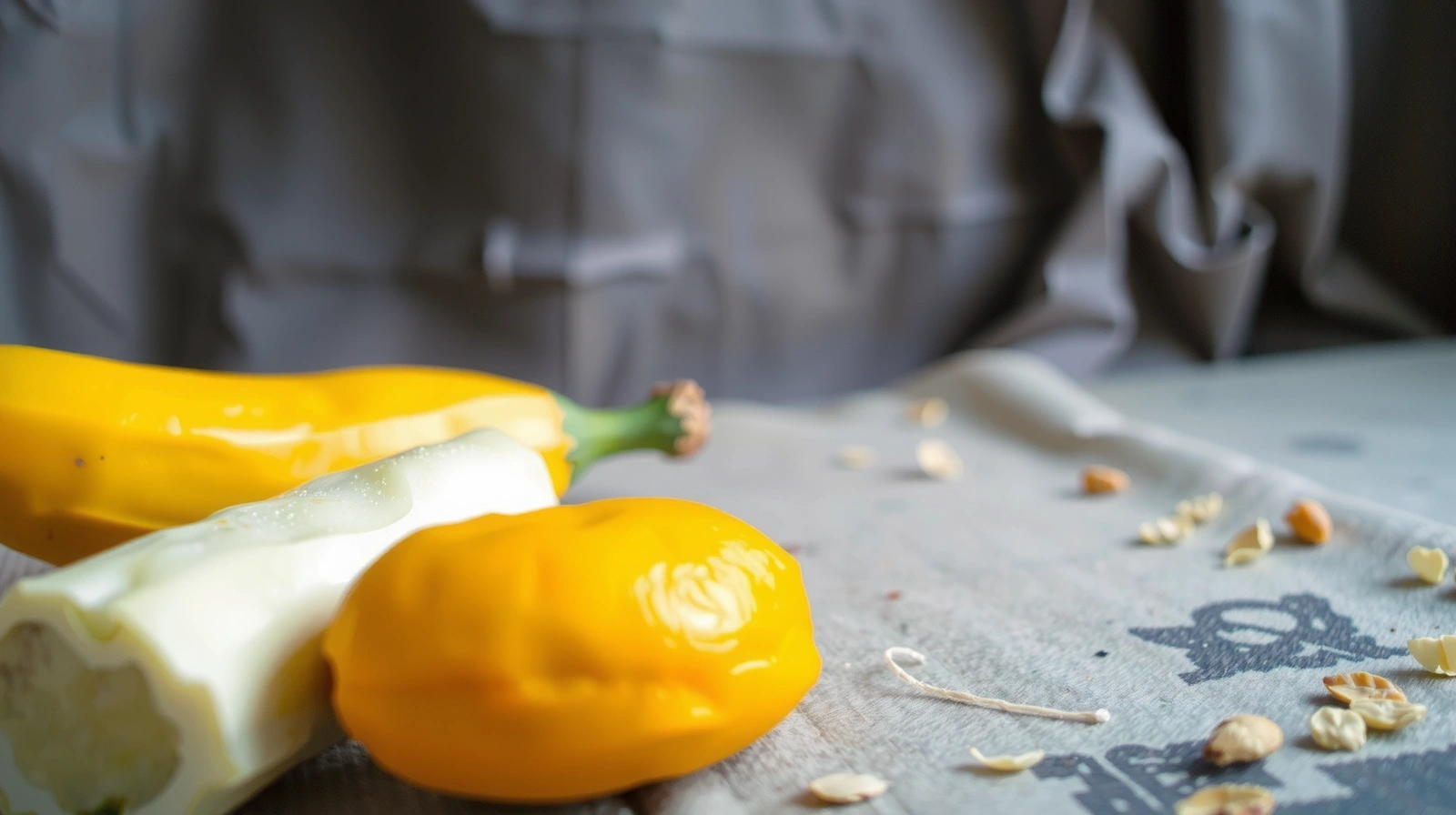 Stylized abstract background with subtle healthy food elements, no text.