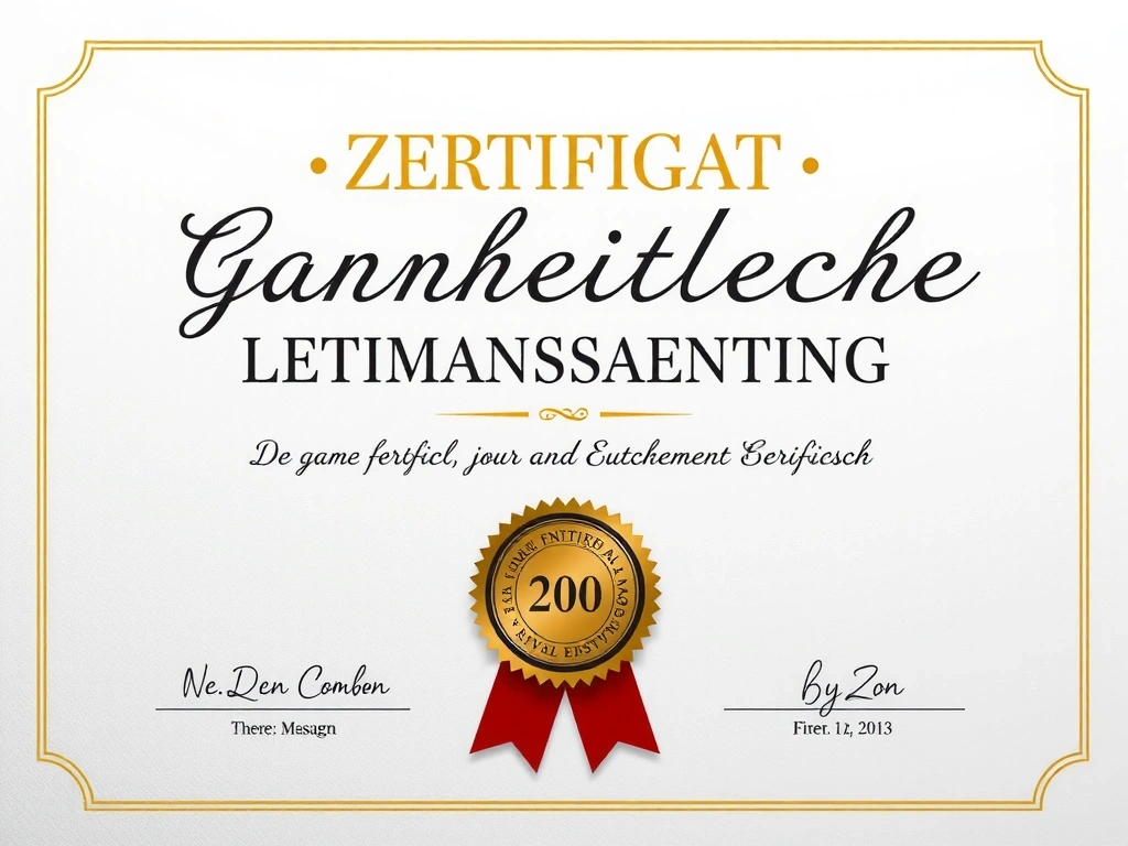 Zertifikat für ganzheitliche Ernährungsberatung